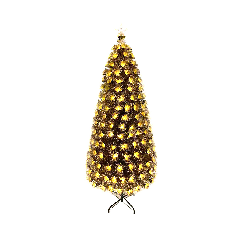 Yellow Fiber Optic Christmas Tree