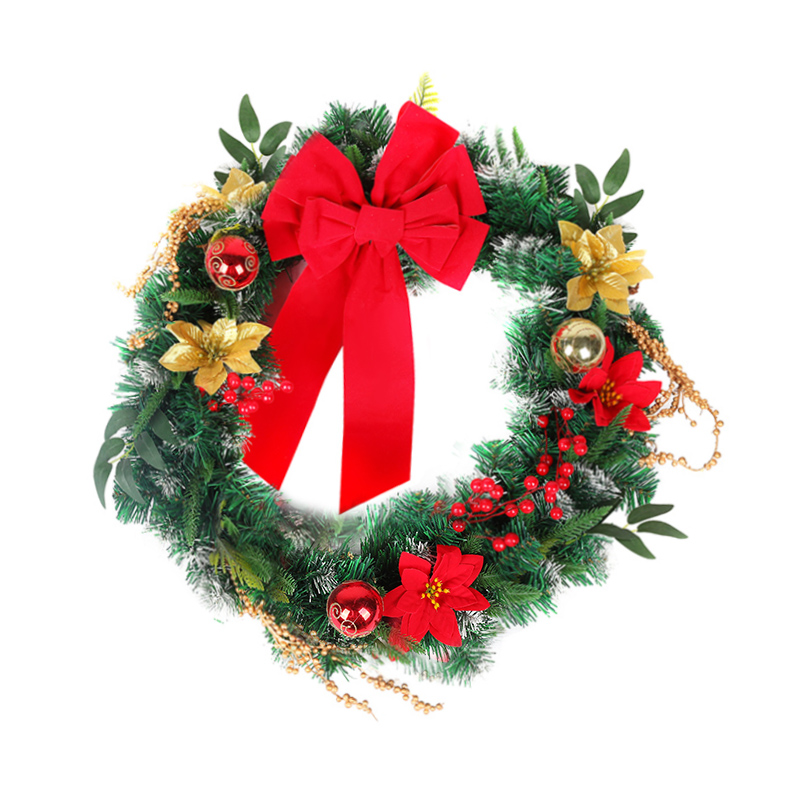 Red Angel Christmas wreath
