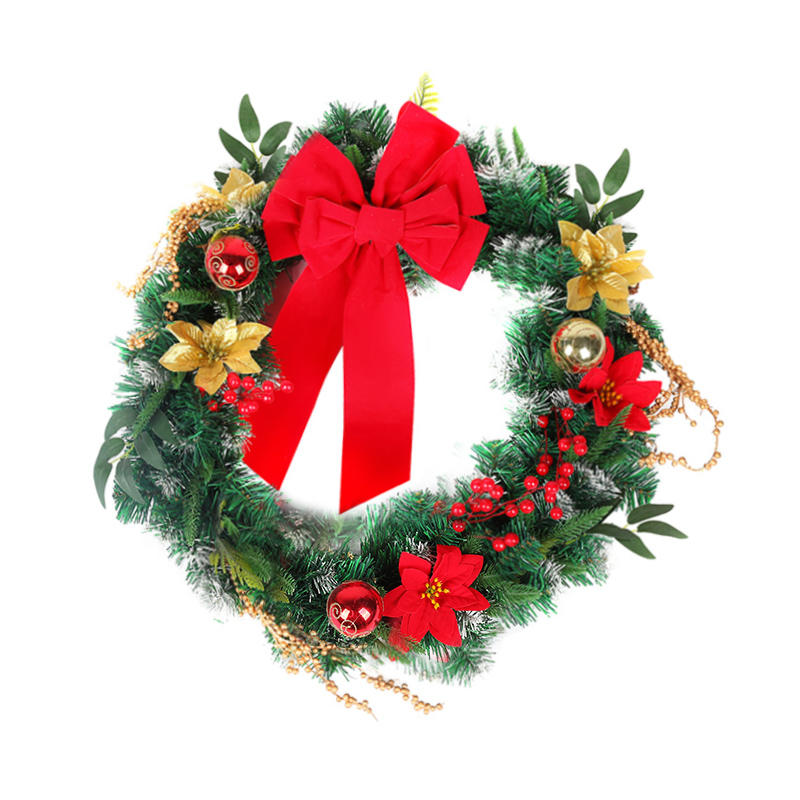 Red Angel Christmas wreath